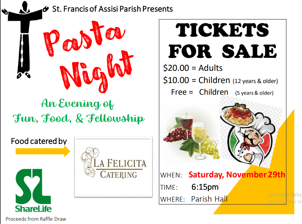 Pasta Night - Nov 26